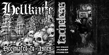 Decimated to Ashes / Shit Stained and Spreading Fear cover