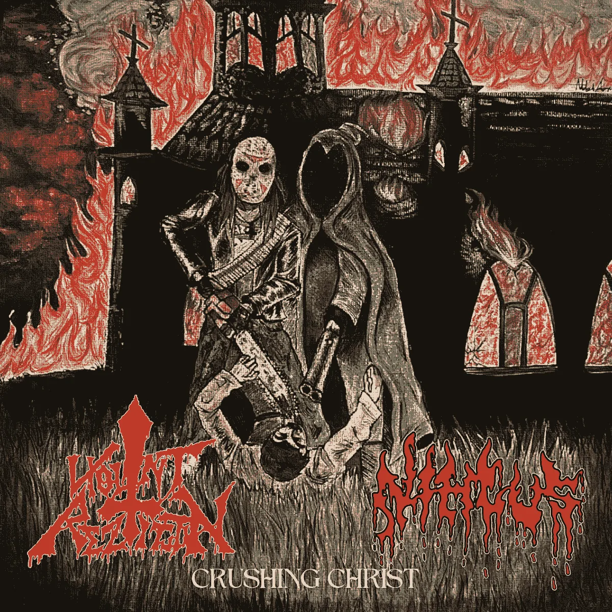 Crushing Christ Split EP cover