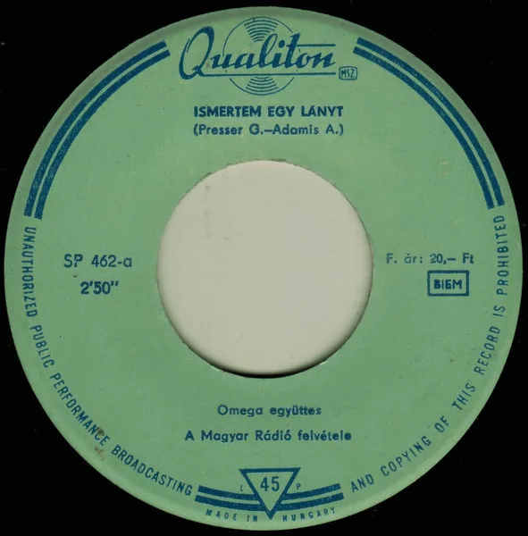 Ismertem egy lányt / Szeretnék visszamenni hozzád cover