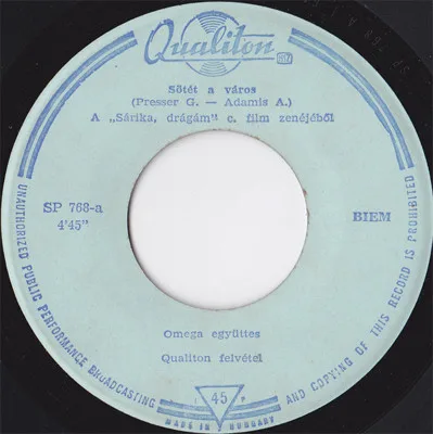 Sötét a város / Ülök a hóban cover