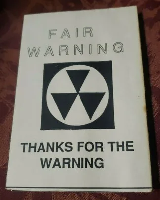 Thanks for the Warning cover