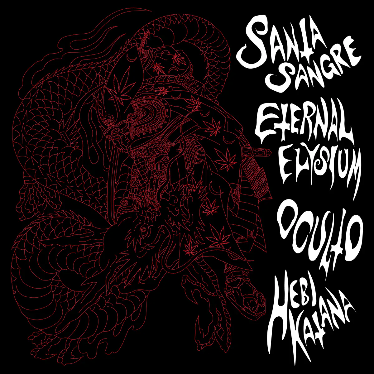 Santa Sangre / Eternal Elysium / Oculto / Hebi Katana cover