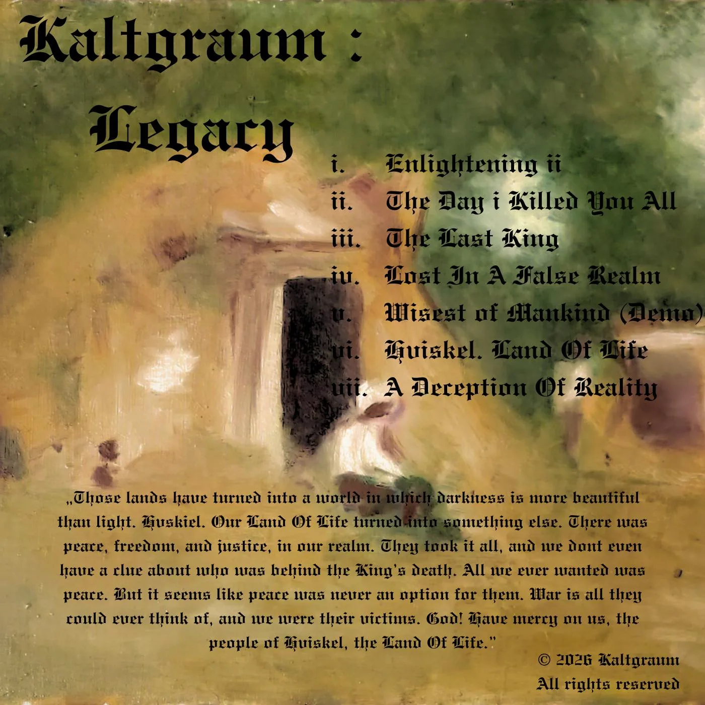 Kaltgraum : Legacy cover