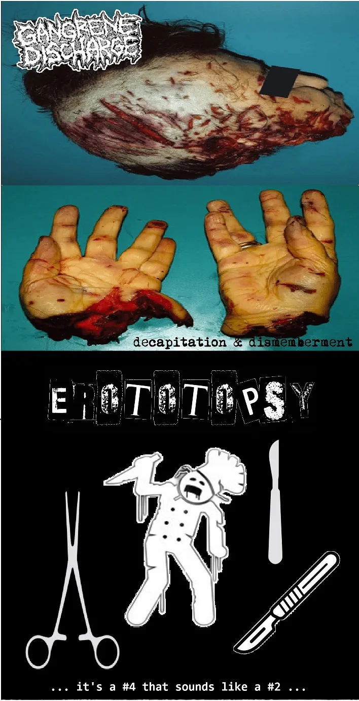 Decapitation & Dismemberment / ... it's a #4 that sounds like a #2 ... cover