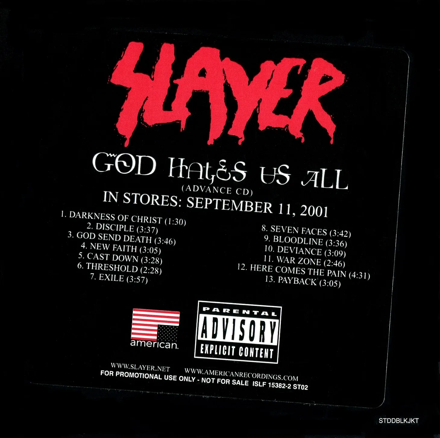 God Hates Us All cover