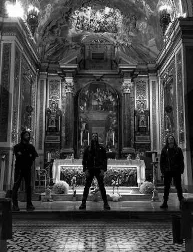 A Monumental Black Statue